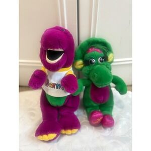Vintage Barney & Baby Bop Plushies 1992